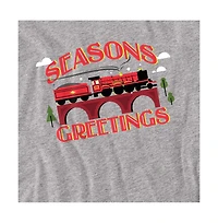 Harry Potter Men's Seasons Greetings Christmas Hogwarts Express T Shirt