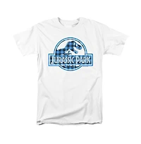 Jurassic Park Men's Plaid Logo T Shirt