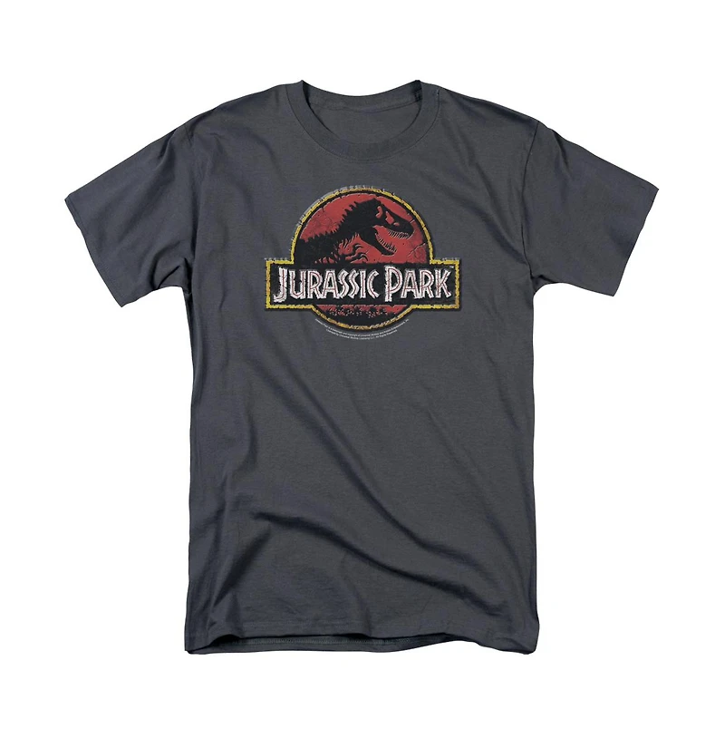 Jurassic Park Men's Stone Logo T Shirt