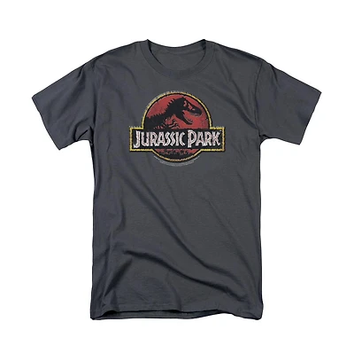 Jurassic Park Men's Stone Logo T Shirt