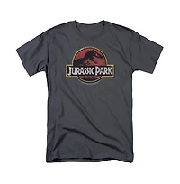 Jurassic Park Men's Stone Logo T Shirt
