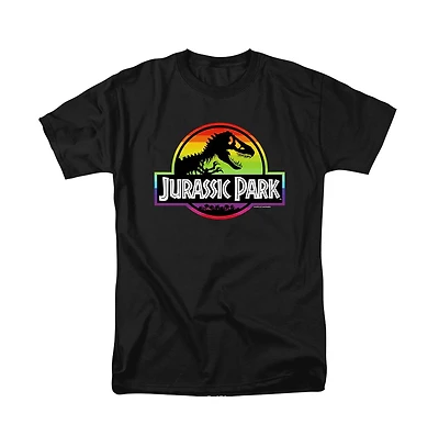 Jurassic Park Men's Rainbow Logo T Shirt