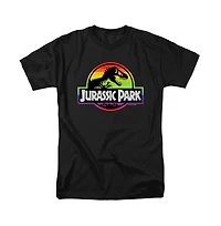 Jurassic Park Men's Rainbow Logo T Shirt