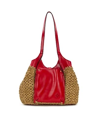 Patricia Nash Christiana Small Woven Satchel Bag
