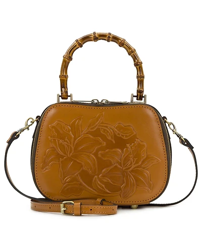 Patricia Nash Parisian Floral Tooled Small Lara Top Handle Crossbody Bag