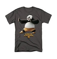 Kung Fu Panda Men's 4 Po And Logo T Shirt