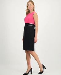 Kasper Women's Colorblock Sheath Dress, Regular & Petite