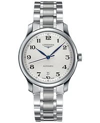 Longines Men's Swiss Automatic Master Stainless Steel Bracelet Watch 39mm L26284786