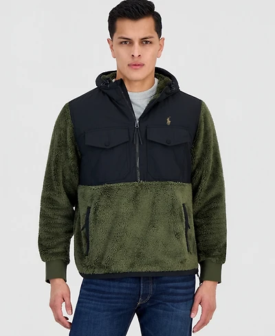 Polo Ralph Lauren Men's Hybrid Hooded Half-Zip Jacket