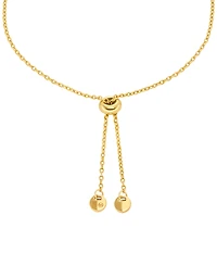 Michael Kors 14K Gold Plated Asscher Cut Slider Bracelet