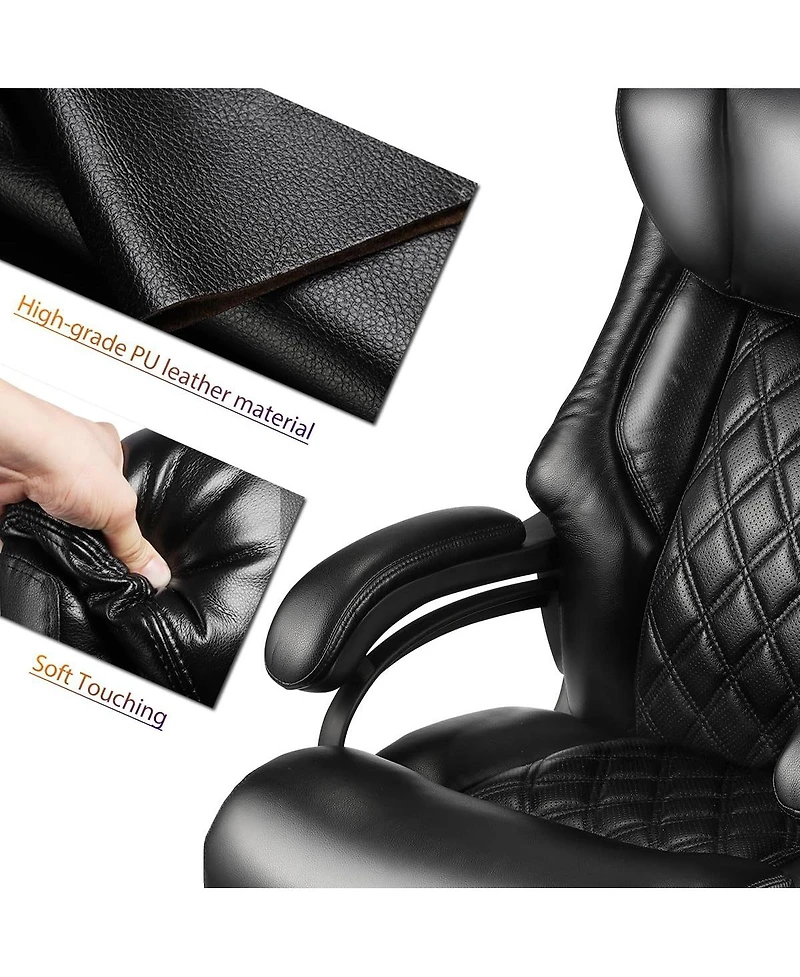 Streamdale Furniture 500lbs Big and Tall Office Chair for Heavy People Executive Computer Desk Chair