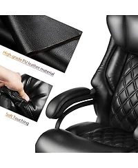 Streamdale Furniture 500lbs Big and Tall Office Chair for Heavy People Executive Computer Desk Chair