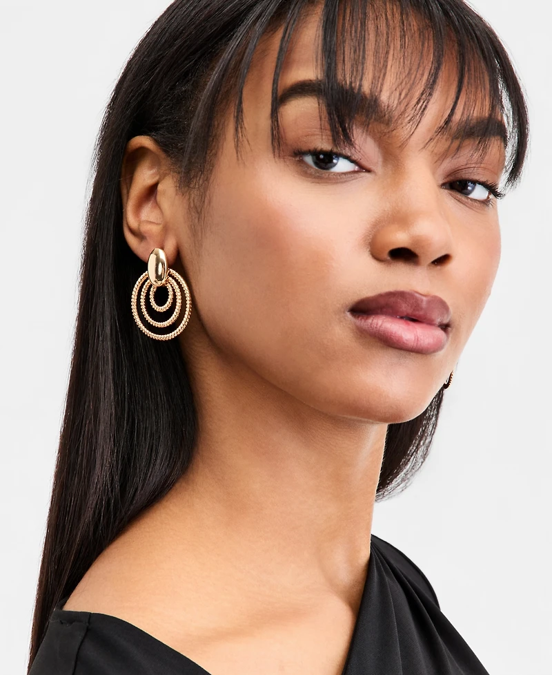 I.n.c. International Concepts Orbital Drop Earrings, Macy's Exclusive