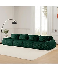 Streamdale Furniture Modern Modular Sectional Sofa, Flannelette, Oversized 4-Seater