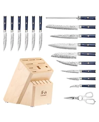 Cangshan Kita Series Steel 17-Pc. Knife Block Set