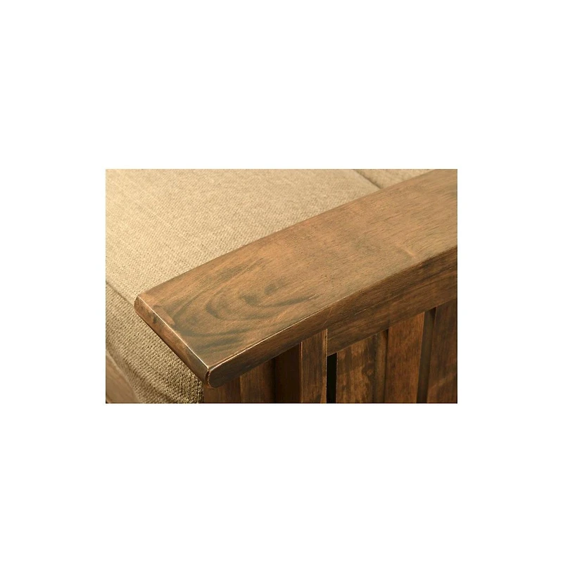Kodiak Furniture Washington Frame-Rustic Walnut Finish-Canton Gray Mattress