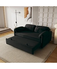 Streamdale Furniture 54" Velvet Sofa Bed - Retractable Sleeper