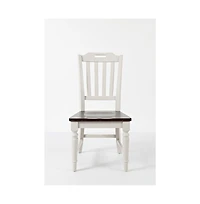Jofran Orchard Park Farmhouse Solid Rubberwood Slatback Chair