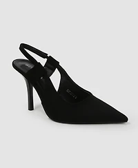 Berness women's Euphemie Microfiber Suede Slingback Pumps