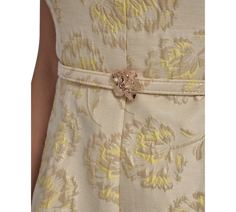 Vince Camuto Women's Square Neck Fit And Flare Dress