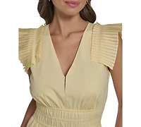 Vince Camuto Women's V-Neck Midi Dress