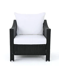 Streamdale Furniture Wicker Club Chairs with Water-Resistant Cushions