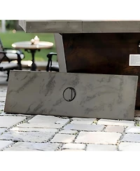 Streamdale Furniture 42" Gas Fire Pit Table, Rectangle, 50000BTU