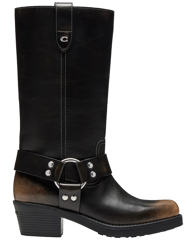 Coach Women's Harness Loved Leather Pull-On Boots