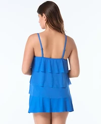 Coco Reef Women's Lotus Ruffle V-Neck Tankini Top