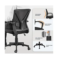 Yaheetech Mesh Office Chair Mid Back Desk Adjustable Swivel