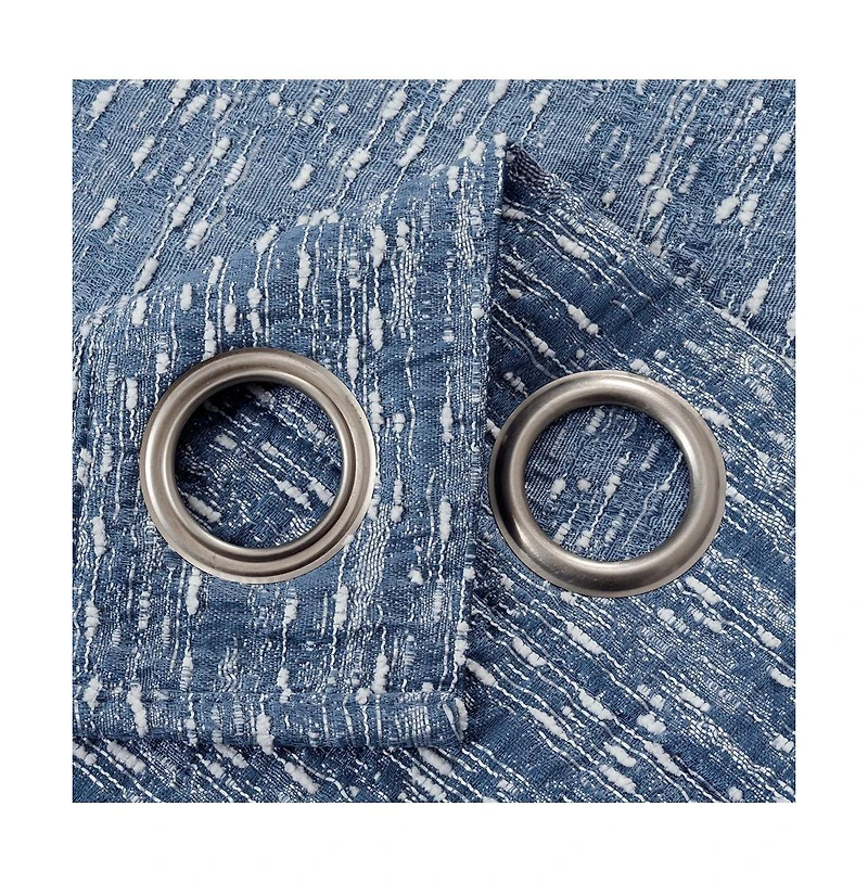 Rt Designers Collection 38" x 84" Polyester Roman Jacquard Premium Grommet Panel Pair