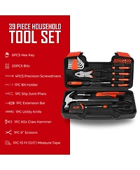 Pursonic All-in-One Home Project Powerhouse: 21V Cordless Drill, Handy Solutions 39-Piece Tool Kit, and Ultra Bright Flashlight