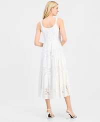 Robbie Bee Women's Sleeveless Tiered Midi Dress