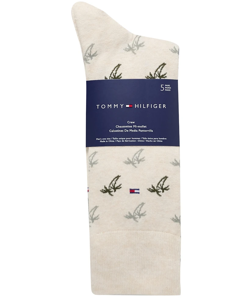 Tommy Hilfiger Men's Dress Soft Stretch Crew Socks, 5-Pack
