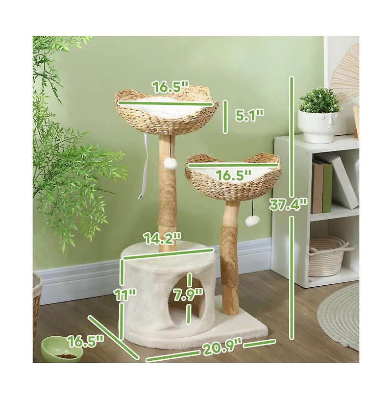 Zeus & Ruta Cat Tree Cat Tree with Scratching Post