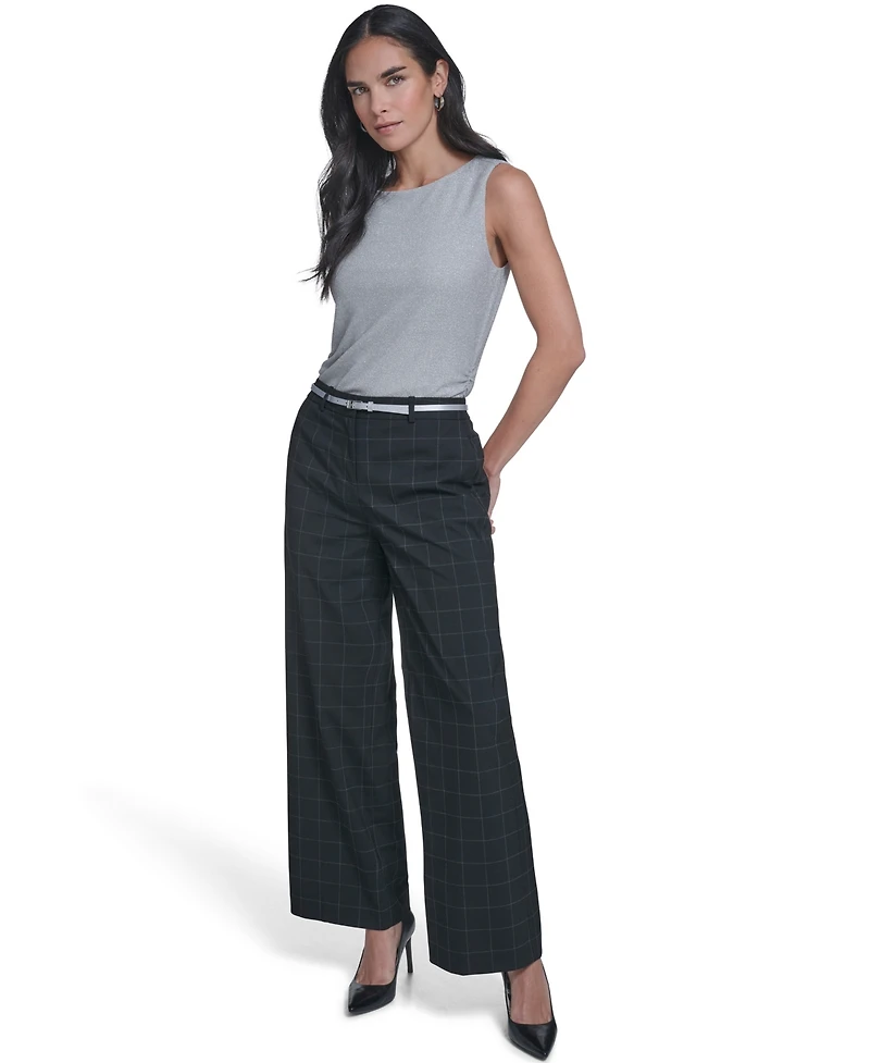 Calvin Klein Petite Wide-Leg Fashion Pants