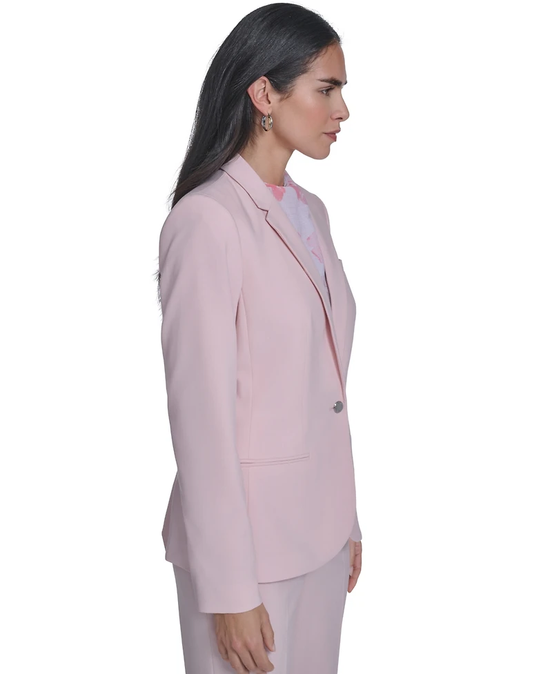 Calvin Klein Petite One-Button Blazer