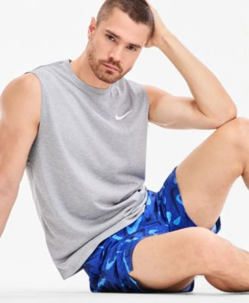 Nike Mens Hydroguard Swim Shirt Navy Swim Trunks