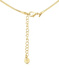 And Now This Snake Chain Cubic Zirconia Drop Necklace