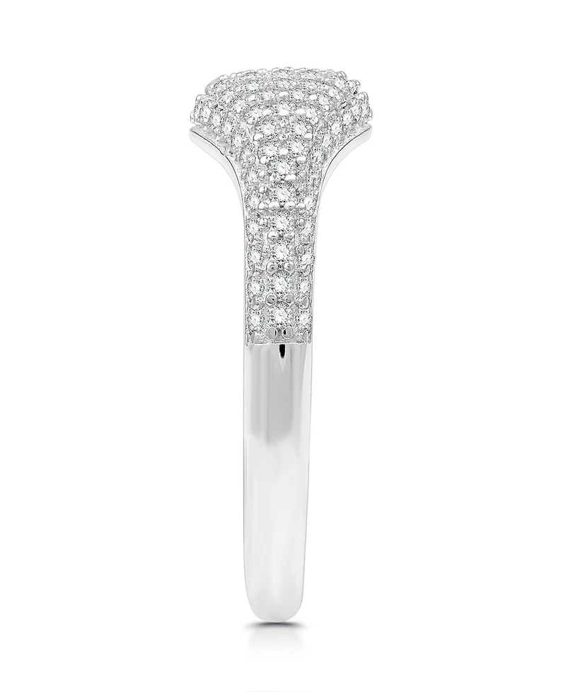 And Now This Cubic Zirconia Paved Ring