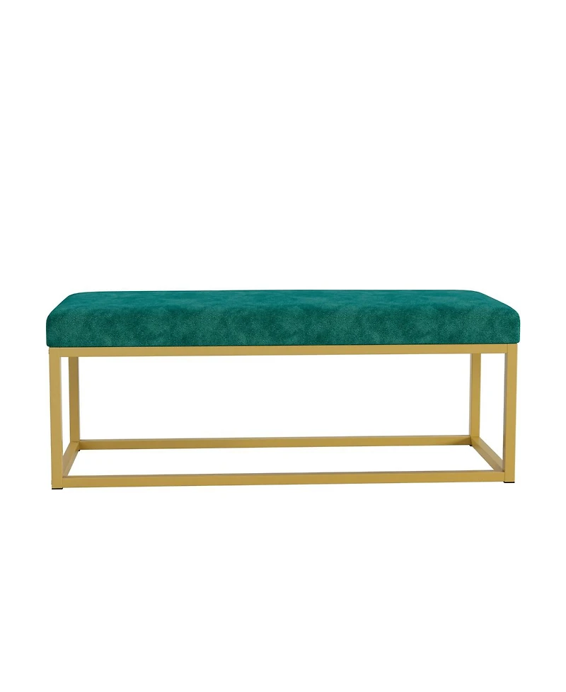 Streamdale Furniture Entryway Storage Bench with Steel Frame, Mid-Century Modern, 600 lb capacity