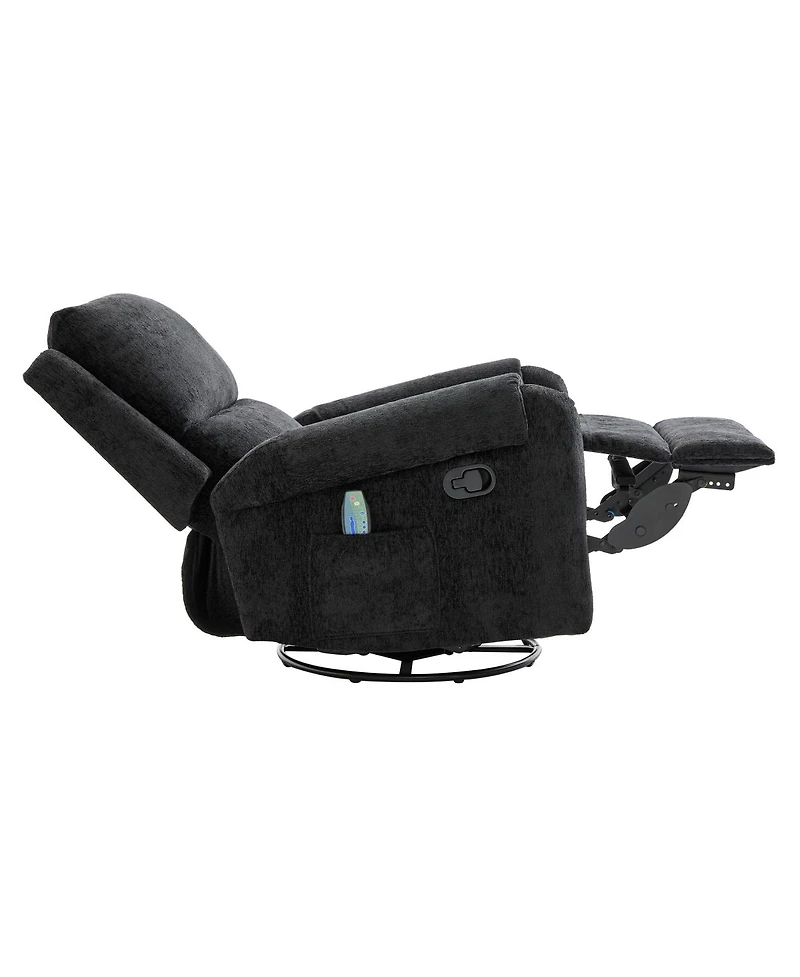 Streamdale Furniture Manual Recliner Massage Chair w/ Side Storage Pocket