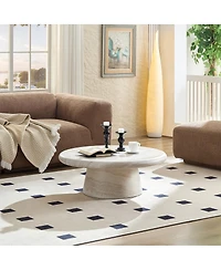 Streamdale Furniture Modern Round Coffee Table, Perfect for Living Room Decor