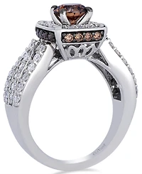 Le Vian Chocolate Diamond (0.79 ct. t.w.) & Vanilla Diamond (0.63 ct. t.w.) Bridal Ring in 14k Vanilla Gold