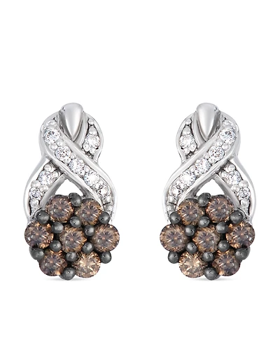Le Vian Chocolate Diamond (0.43 ct. t.w.) & Vanilla Diamond (0.08 ct. t.w.) Earrings in 14k Vanilla Gold