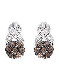 Le Vian Chocolate Diamond (0.43 ct. t.w.) & Vanilla Diamond (0.08 ct. t.w.) Earrings in 14k Vanilla Gold