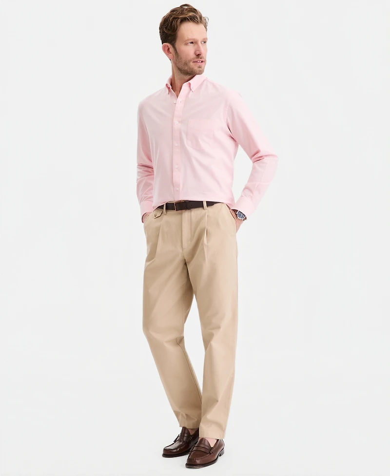 Club Room Men's Solid Stretch Oxford Cotton Shirt, Created for Macy's
