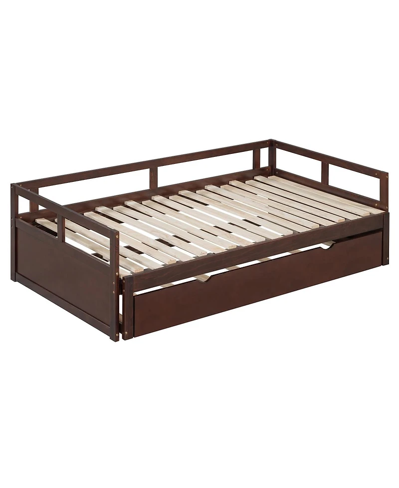 Streamdale Furniture Extending Daybed with Trundle, Wooden Trundle
