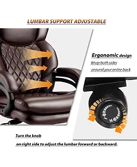 Streamdale Furniture 500lbs Big and Tall Office Chair for Heavy People Executive Computer Desk Chair