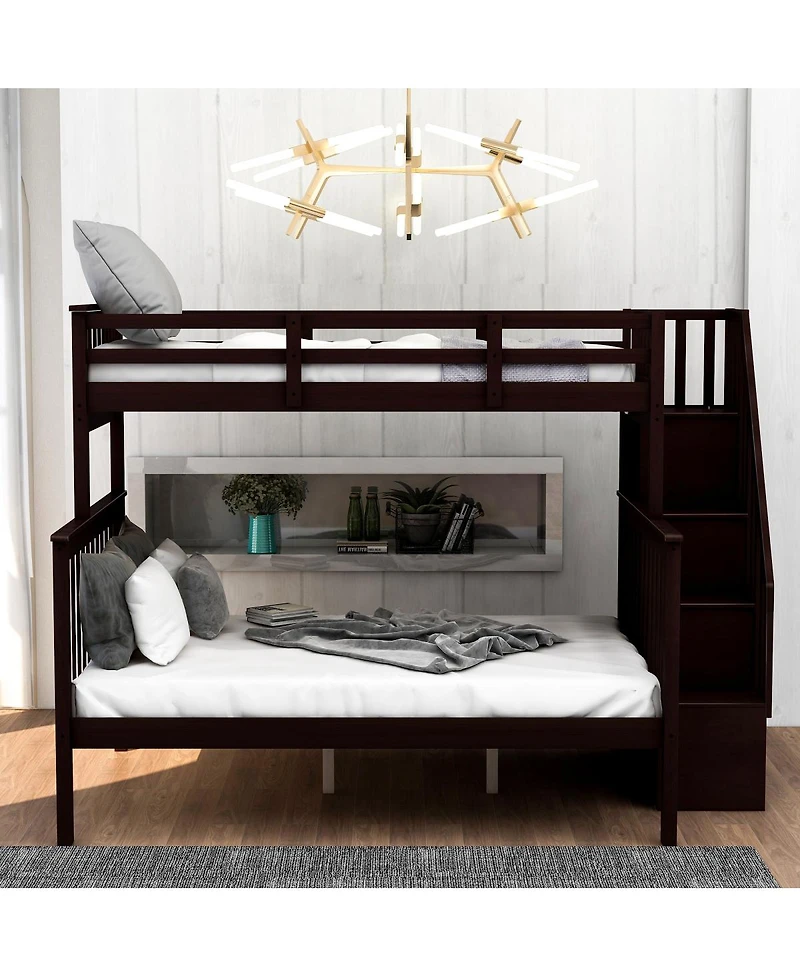Streamdale Furniture Stairway Bunk Bed with Storage
